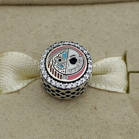 🔥🔥Pandora Disney Parks Nightmare Before Christmas Jack and Sally Charm - Picture 1 of 5